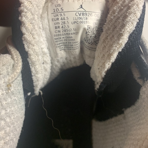 Size 10.5 - Air Jordan Jumpman Team 1 2020 Black - Picture 6 of 7